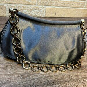 Escada Satin Rinestone Shoulder Bag NWT Style 42682
